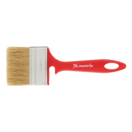 Кисть флейцевая для эмалей, 70х12 мм, натуральная щетина, пластиковая рукоятка// MTX 833539 купить в Урае