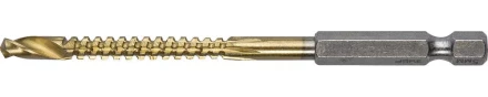 ЗУБР. Сверло фрезеровальное по дереву и тонкому листовому металлу, шестигранный хвостовик 1/4&quot;, 5х85мм 29966-05 купить в Урае