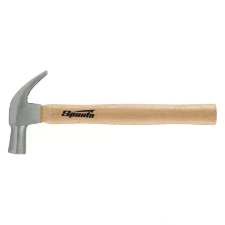 Молоток-гвоздодер Sparta 104215, 560 г, боек 29 мм, деревянная рукоятка купить в Урае