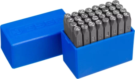 Клейма ЗУБР буквенные кириллица, шрифт 6мм 21503-06_z01 купить в Урае