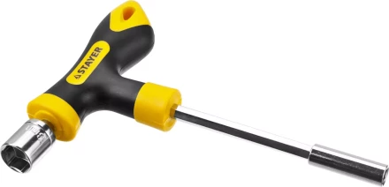 Набор STAYER &quot;MASTER&quot; &quot;HERCULES&quot;: Отвертка реверсивная, Т-образная отвертка-битодержатель, адаптер для торц голов, 43 предм 25084-H43 купить в Урае