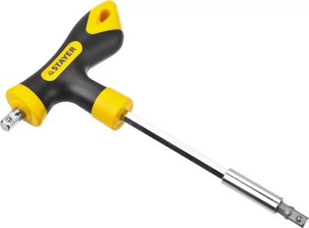 Набор STAYER &quot;MASTER&quot; &quot;HERCULES&quot;: Отвертка реверсивная, Т-образная отвертка-битодержатель, адаптер для торц голов, 43 предм 25084-H43 купить в Урае