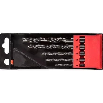 ЗУБР. Набор сверл спиральных по дереву с М-образной заточкой, сталь 65Г, 5шт: 4-5-6-8-10мм 29421-H5 купить в Урае