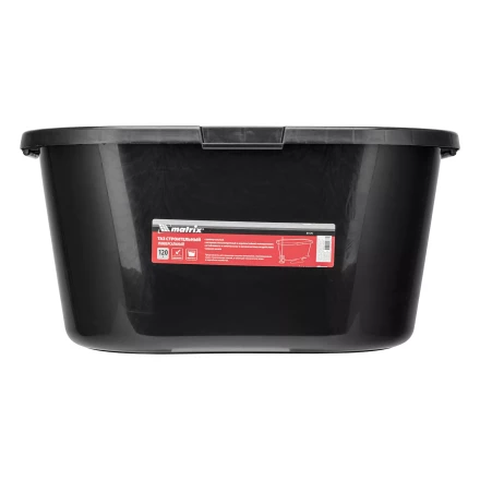 Таз строительный прямоугольный универсальный Matrix, 120л, ударопрочный 81476 купить в Урае