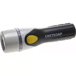 Фонарь СВЕТОЗАР "UPITER" ручной с пластмассовым корпусом и ремешком, ксеноновая лампа, 2xC SV-56373