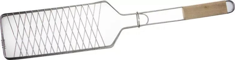 Решетка-гриль GRINDA "BARBECUE" для рыбы, одинарная, нержавеющая сталь, 620х120мм 424731 купить в Урае