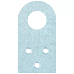 Проушина прямая 2,0 мм 75х40 мм цинк СИБРТЕХ 46503