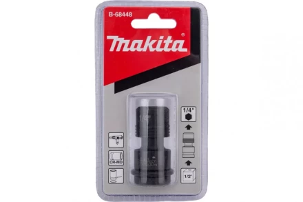 Адаптер с квадрата 1/2 на шестигранник 1/4 Makita B-68448 (переходник) купить в Урае