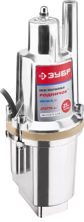 Насос ЗУБР &quot;Родничок&quot; вибрационный, погружной, для чистой воды, 18 л/мин, напор 60м, шнур 25м, 225Вт ЗНВП-300-25_М2_Х купить в Урае