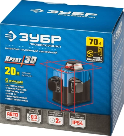 Нивелиры лазерные Крест-3D 360 3 перпендикулярные плоскости серия ПРОФЕССИОНАЛ купить в Урае