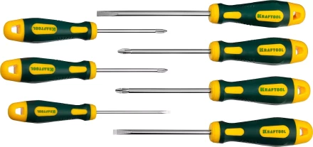 Набор X-Drive, KRAFTOOL 250081-H7: Отвертки профессиональные, SL: 3x80, 5x100, 6x125; PH: 1x80, 2x100; PZ: 1x80, 2x100 250081-H7 купить в Урае