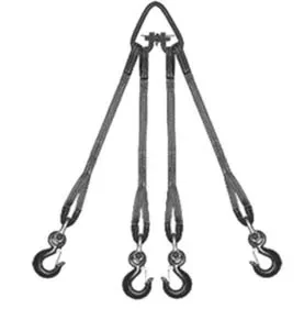 Строп текстильный четырехветвевой 4СТ 12.5 т L=5 м  SF6 125 мм Звено РТ- 3 купить в Урае