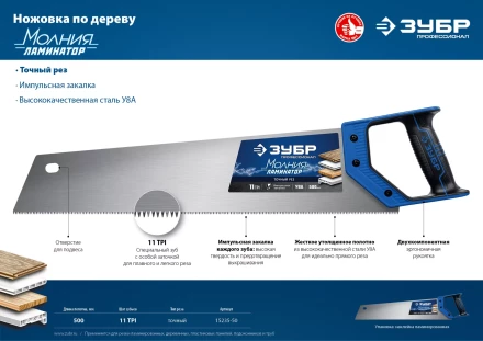 Ножовки по дереву ЛЕВША-Ламинатор серия ПРОФЕССИОНАЛ купить в Урае