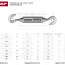 Талреп ЗУБР "ПРОФЕССИОНАЛ" DIN 1480, крюк-крюк, оцинкованный, кованая натяжная муфта, М14, 3 шт 4-304365-14 купить в Урае