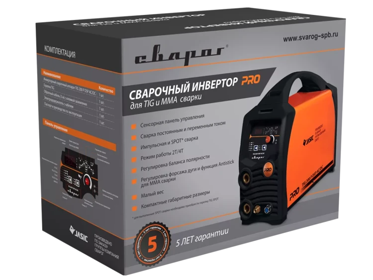 Сварочный инвертор Сварог PRO TIG 200 P DSP AC/DC (E201) купить в Урае