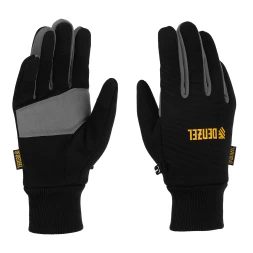 Перчатки универсальные, двойные, работа с сенсорным экраном, вязаная манжета, размер 8// Denzel 68092