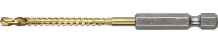 ЗУБР. Сверло фрезеровальное по дереву и тонкому листовому металлу, шестигранный хвостовик 1/4&quot;, 4х75мм 29966-04 купить в Урае