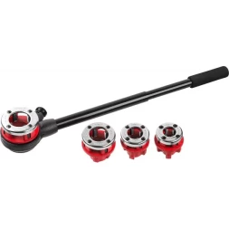 Набор резьбонарезной трубный №4, MIRAX 28240-H4: 1/2"-1 1/4", 5 предметов 28240-H4