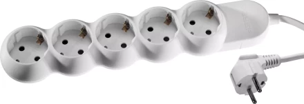 Удлинитель ЗУБР &quot;МАСТЕР&quot; электрический, ПВС сечение 1кв мм, заземл, 5 гнезд, макс мощн 3500Вт, 5м 55058-5 купить в Урае