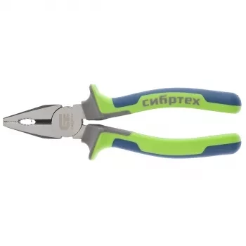 Плоскогубцы комбинированные 160 мм фосфатирование трехкомпонентные рукоятки СИБРТЕХ 17053 купить в Урае