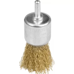 STAYER "PROFESSIONAL". Щетка кистевая для дрели, витая стальная проволока 0,3мм, 30мм 35113-30