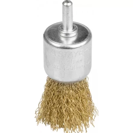 STAYER &quot;PROFESSIONAL&quot;. Щетка кистевая для дрели, витая стальная проволока 0,3мм, 30мм 35113-30 купить в Урае