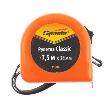 Рулетка Classic, 7.5 м х 24 мм, пластиковый корпус  SPARTA 31304 купить в Урае