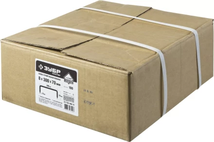 Скоба строительная кованая ЗУБР &quot;МАСТЕР&quot;, 8х300х70 мм, 100 шт 311165-300-70 купить в Урае