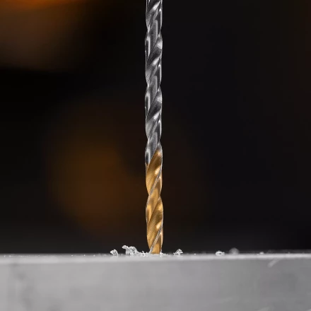 Сверло спиральное по металлу Denzel 3,5 х 112 мм, Р6М5, Golden Tip, удлиненное, 2шт. 718248 купить в Урае