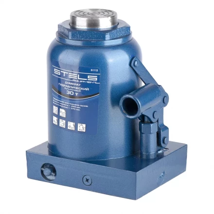 Домкрат гидравлический бутылочный 30 т h подъема 244–370 мм  STELS 51112 купить в Урае