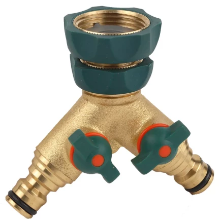 Распределитель RACO &quot;Profi-Plus&quot; двухканальный, латунный с покрытием TPR, 3/4&quot; х 1&quot; 4244-55133B купить в Урае