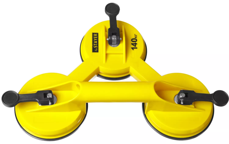 Стеклодомкрат STAYER "MASTER" MAXLift, пластмассовый, тройной, 140 кг 33718-3 купить в Урае