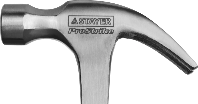 Молоток-гвоздодер STAYER "PROFESSIONAL" цельнометаллический с двухкомпонентной рукояткой, 560г 2025-560 купить в Урае