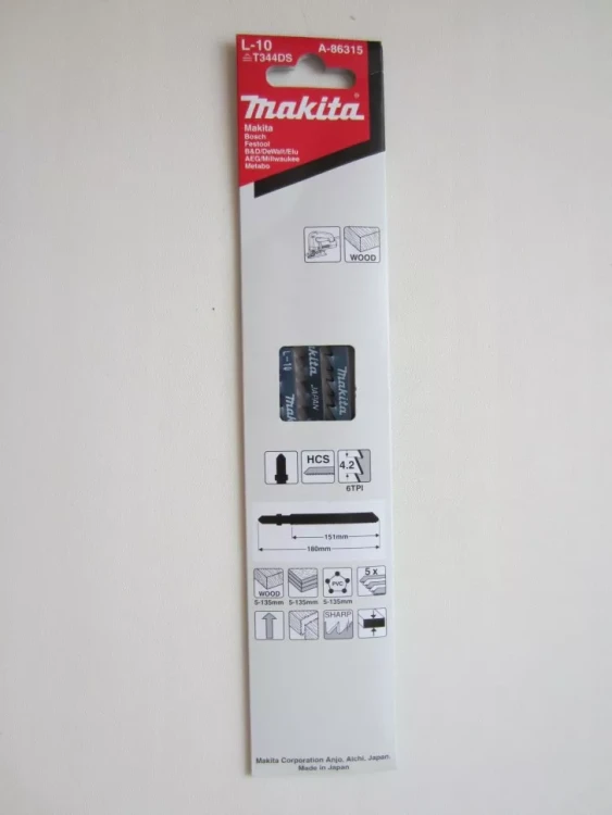 Пилки для лобзика Makita A-86315 (T344DS) купить в Урае