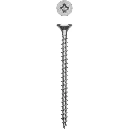 Саморезы СУ-Б универсальные, 40 x 3.5 мм, 8 000 шт, белый цинк, ЗУБР 300370-35-040 купить в Урае