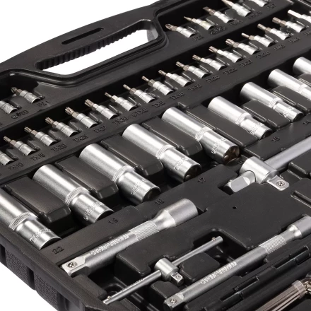 Набор автоинструмента КВТ НАИ-09/150 1/2&quot;, 1/4&quot;, 3/8&quot;, 150 предметов (92315) купить в Урае