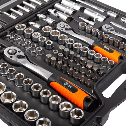 Набор автоинструмента КВТ НАИ-09/150 1/2&quot;, 1/4&quot;, 3/8&quot;, 150 предметов (92315) купить в Урае