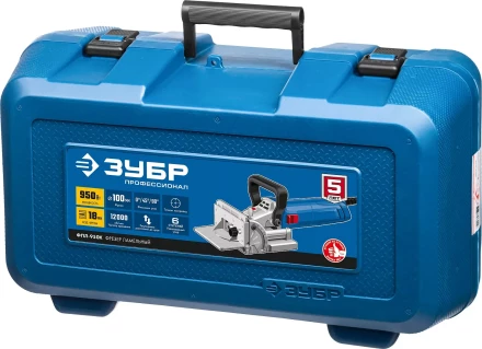 ЗУБР d 100 мм, 1100 Вт, ламельный фрезер, кейс, Профессионал (ФПЛ-950 К) купить в Урае
