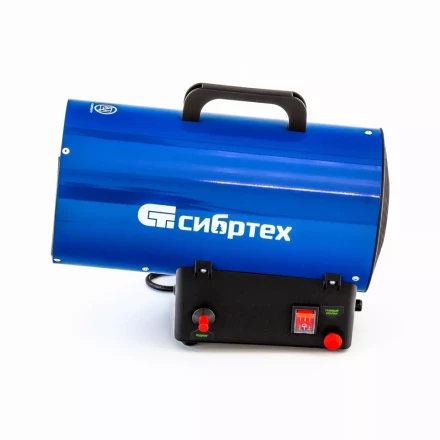 Газовая тепловая пушка СТГ-10, 10 кВт, 300 м3/ч, пропан-бутан Сибртех 96451 купить в Урае