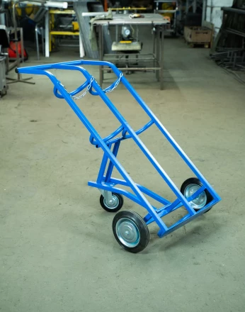 Тележка для газовых баллонов TOR ГБ-2, 2 баллона (250 литые колеса + 160 поворотное) 1012419 купить в Урае