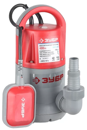 Насос ЗУБР погружной для чистой воды, пропускная способность 200 л/мин, 400Вт ЗНПЧ-400 купить в Урае