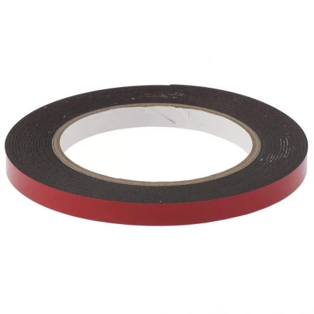 Лента клейкая на вспененной основе двусторонняя черная усиленная 9 мм х 5 метров MATRIX 89082 купить в Урае