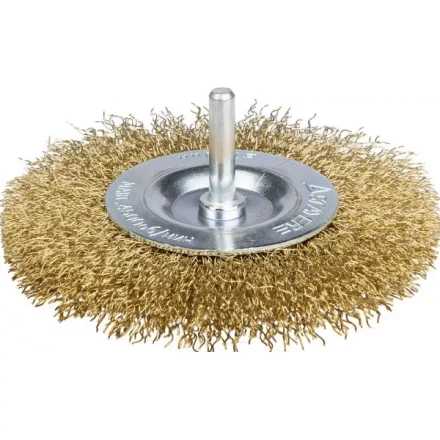 STAYER &quot;PROFESSIONAL&quot;. Щетка дисковая для дрели, витая латунированная стальная проволока 0,3мм, 100мм 35114-100_z01 купить в Урае