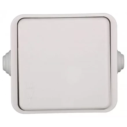 Розетка СВЕТОЗАР БАТТЕРФЛЯЙ с крышкой, с заземлением, цвет белый, 16А/~250В SV-54310-W купить в Урае