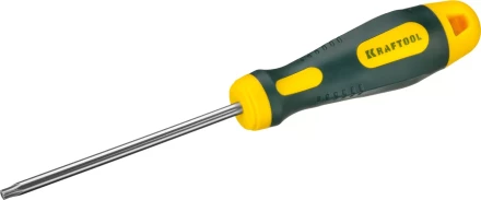 Отвертка KRAFTOOL, Cr-Mo-V сталь, двухкомпонентная противоскользящая рукоятка, TORX Hole, №25x100мм 250077-25-100 купить в Урае