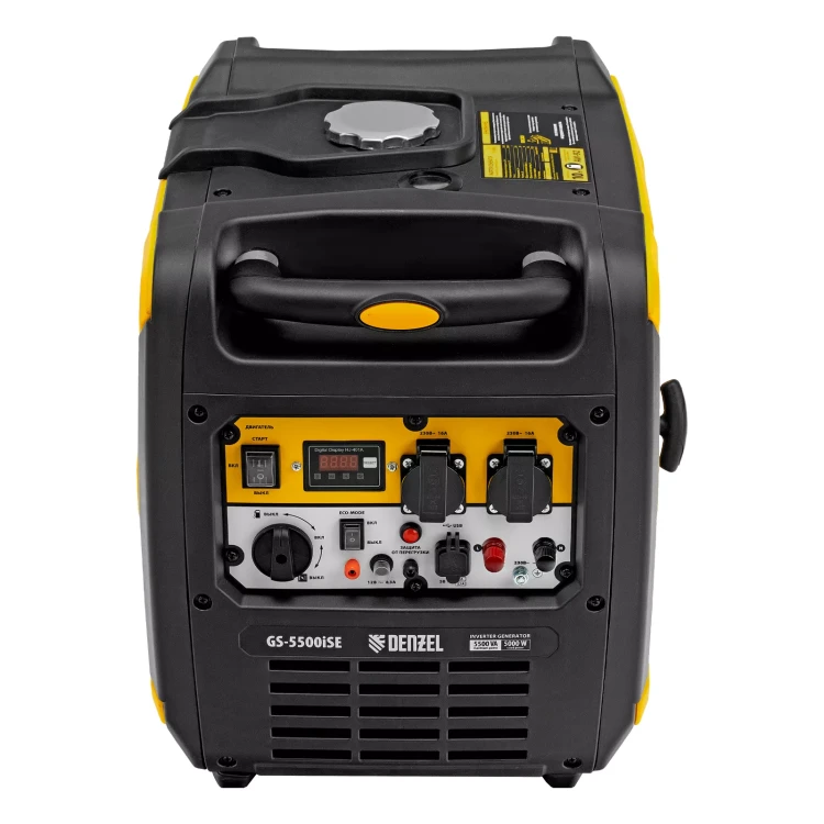 Генератор инверторный Denzel GS-5500iSE, 5,5 кВт, 230 В, закрытый корпус,электростартер купить в Урае