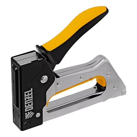 Степлер металлический, скобы в комплекте, 2К рукоятка, тип 53, 6-10 мм Denzel 40222 купить в Урае