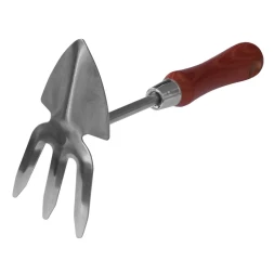 Мотыжка с лепестковым лезвием из нержавеющей стали деревянная рукоятка 300мм Кратон 5 10 05 005