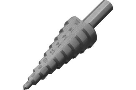 Сверло ступенчатое по металлу, Сибртех 723012, 4-6-8-10-12-14-16-18-20 мм, 4241 купить в Урае