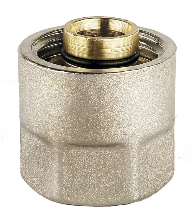 Соединитель GENERAL FITTINGS для металлопластиковых труб, евроконус, никелированная латунь, 1/2" / 16 мм x 2,0 мм 51047-1/2-16 купить в Урае